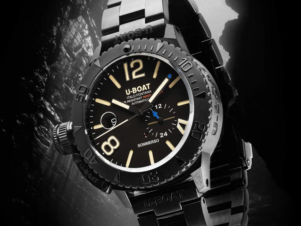U-Boat Classico Somersso DLC Bracelet Automatic Watch, 46 mm, 9015/MT - Image 5