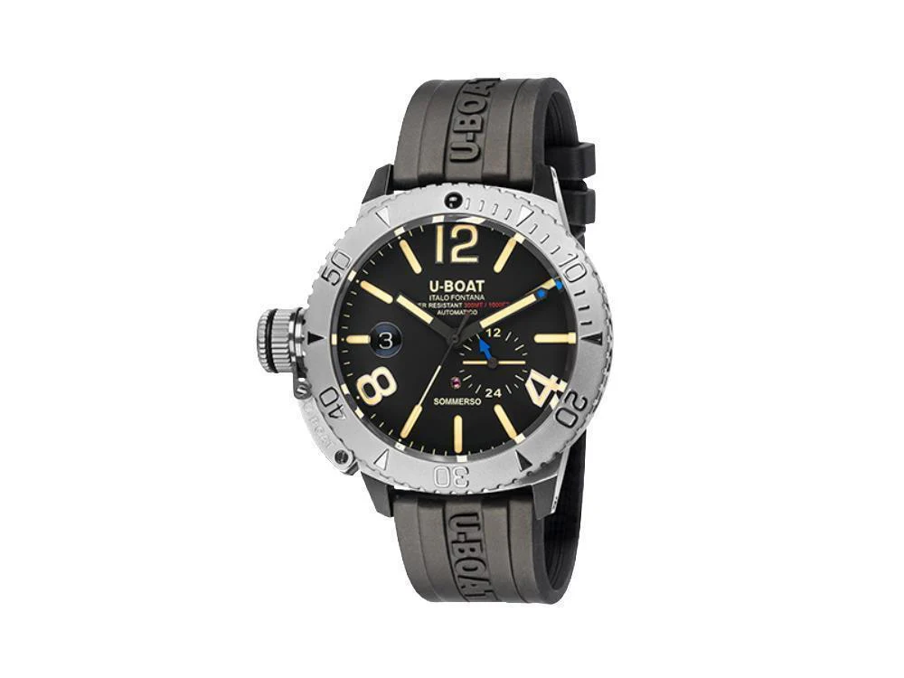 U-Boat Classico Sommerso Automatic Watch, Black, 46 mm, 30 atm, 9007/A - Image 2