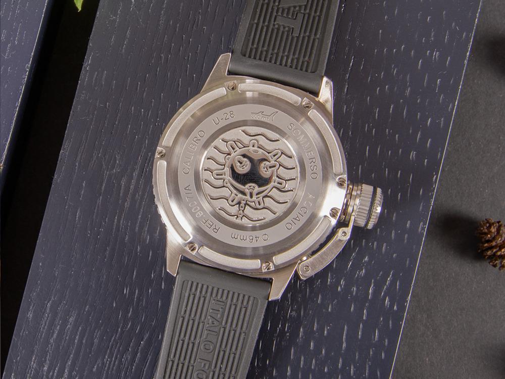 U-Boat Classico Sommerso Automatic Watch, Black, 46 mm, 30 atm, 9007/A - Image 5