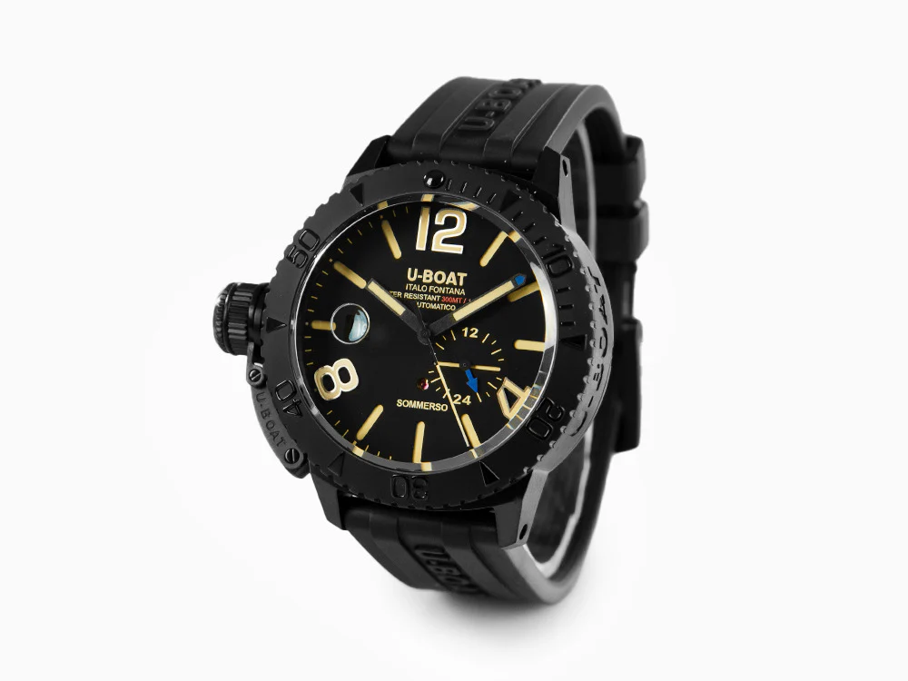 U-Boat Classico Sommerso Automatic Watch, DLC, Black, 46 mm, 30 atm, 9015 - Image 4