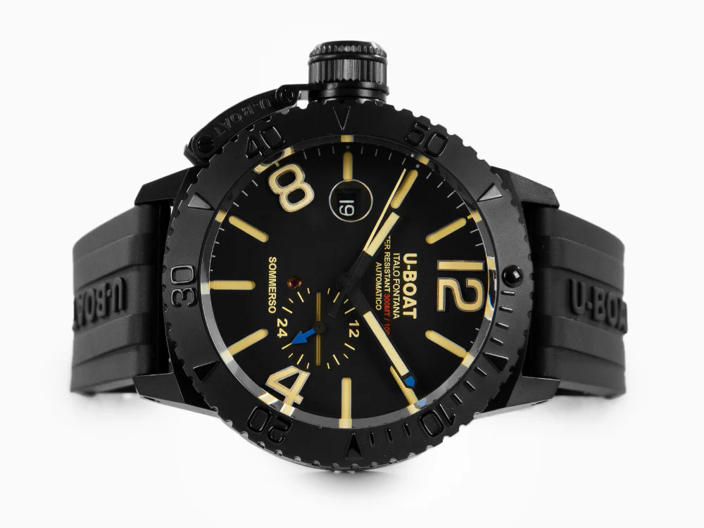 U-Boat Classico Sommerso Automatic Watch, DLC, Black, 46 mm, 30 atm, 9015 - Image 7