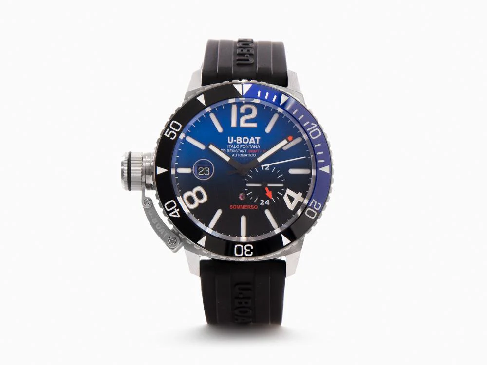 U-Boat Classico Sommerso Ghiera Ceramica Blue Automatic Watch, 46 mm, 9519 - Image 2