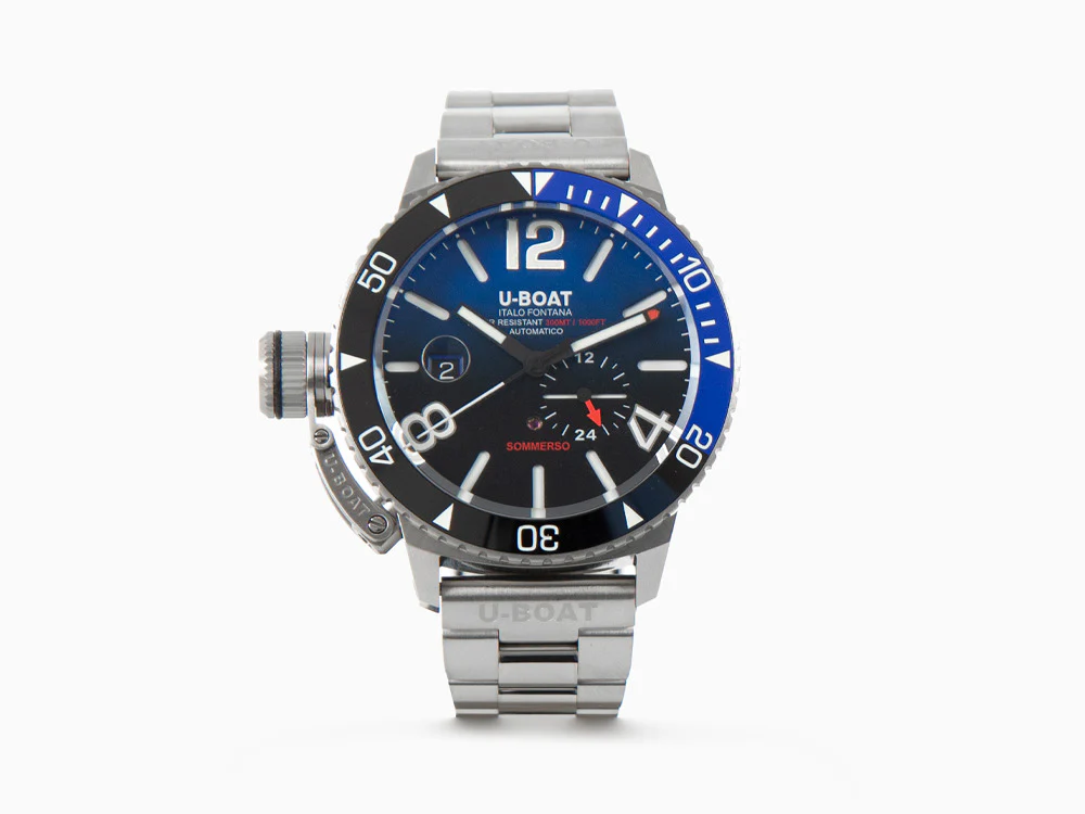 U-Boat Classico Sommerso Ghiera Ceramica Blue Automatic Watch, 46 mm, 9519/MT - Image 2