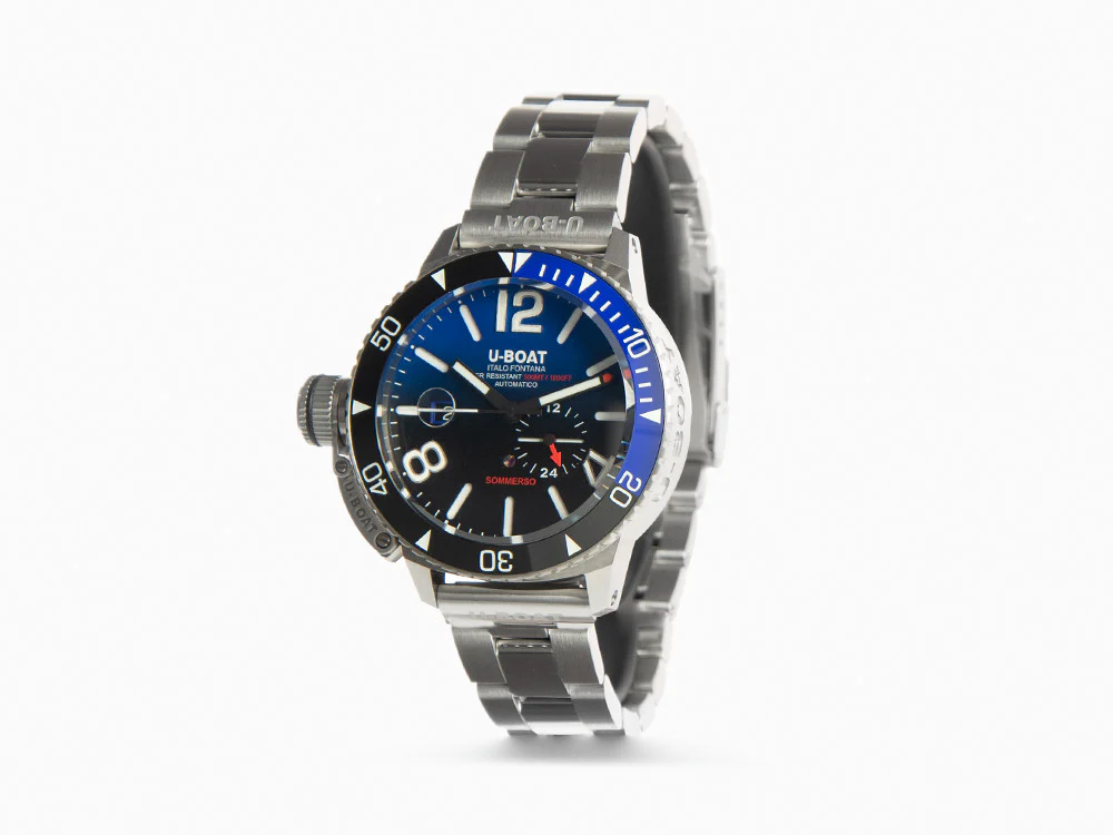 U-Boat Classico Sommerso Ghiera Ceramica Blue Automatic Watch, 46 mm, 9519/MT - Image 4