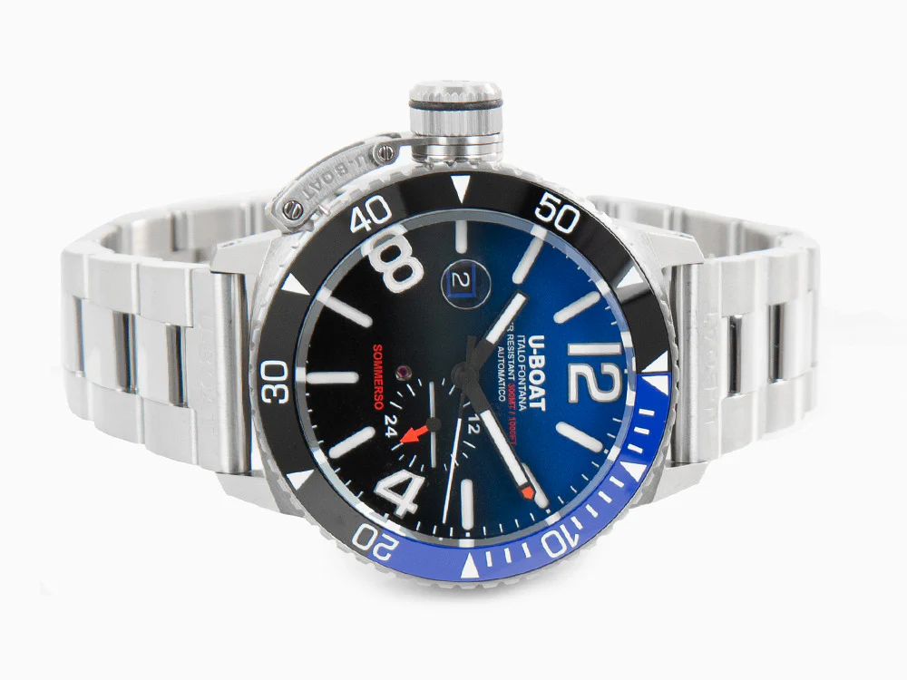 U-Boat Classico Sommerso Ghiera Ceramica Blue Automatic Watch, 46 mm, 9519/MT - Image 7