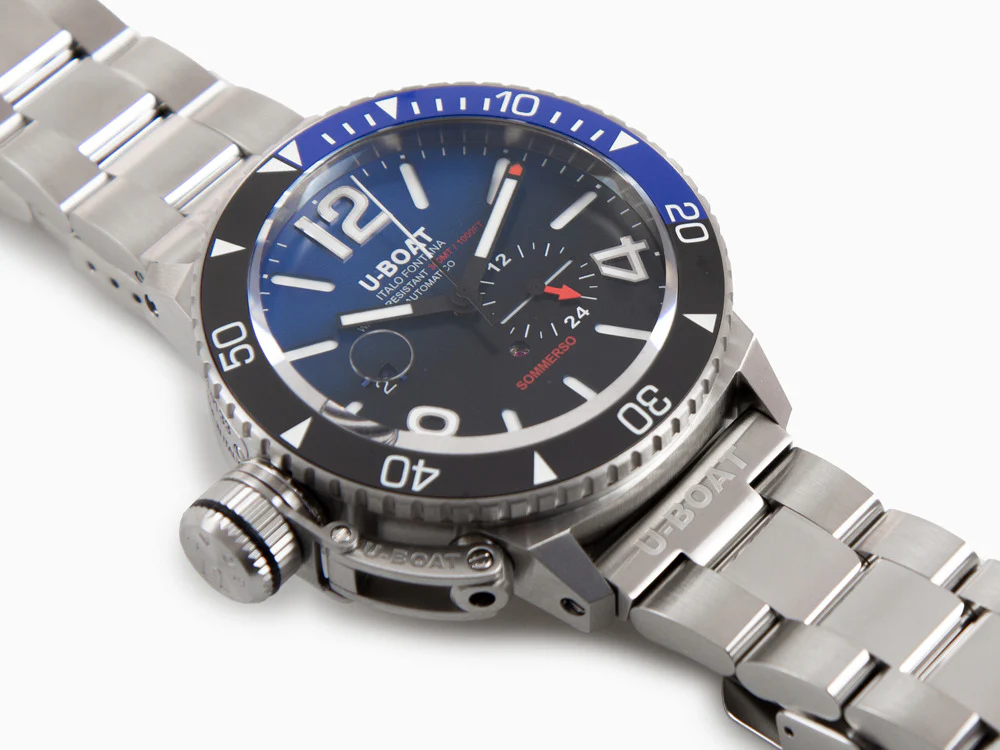 U-Boat Classico Sommerso Ghiera Ceramica Blue Automatic Watch, 46 mm, 9519/MT - Image 9