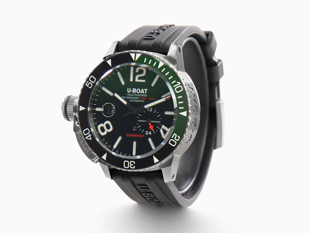 U-Boat Classico Sommerso Ghiera Ceramica Verde Automatic Watch, 46 mm 9520 - Image 4