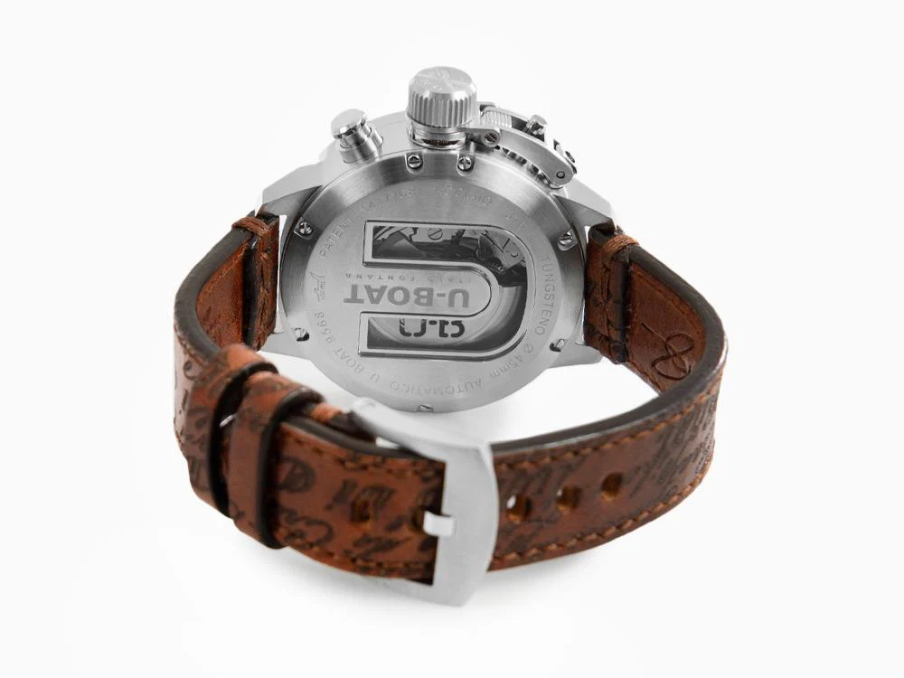 U-Boat Classico Tungsteno Chronograph Automatic Watch, Beige, 45 mm, 9568 - Image 3