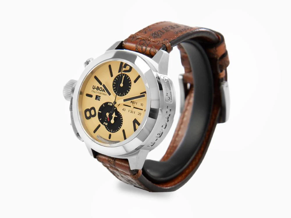 U-Boat Classico Tungsteno Chronograph Automatic Watch, Beige, 45 mm, 9568 - Image 4
