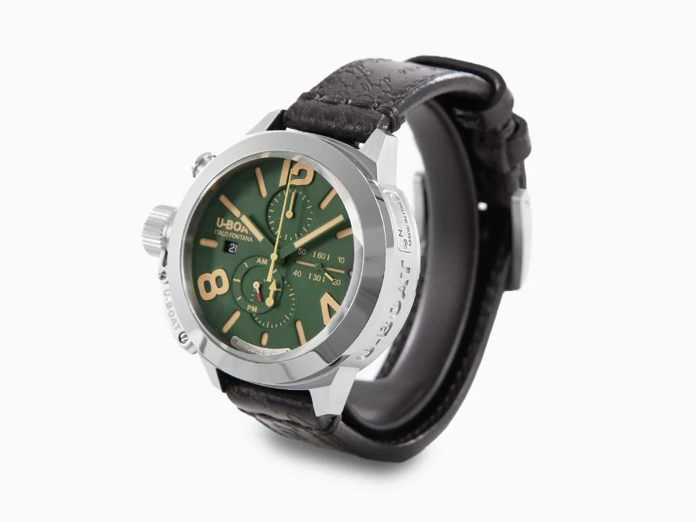 U-Boat Classico Tungsteno Chronograph Automatic Watch, Green, 45 mm, 9581 - Image 4