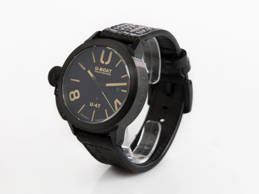 U-Boat Classico U-47 Dark Soul Automatic Watch, 47 mm, Leather strap, 9160 - Image 4