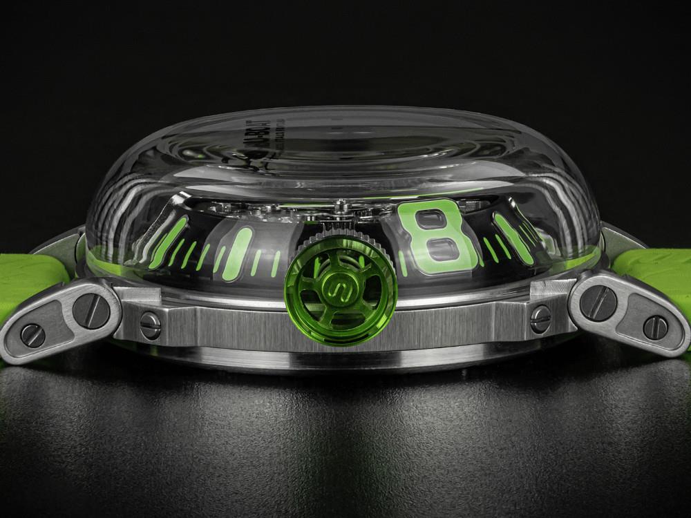 U-Boat U-65 Automatic Watch, Stainless Steel 316L, 44 mm, Green, 3344 - Image 4