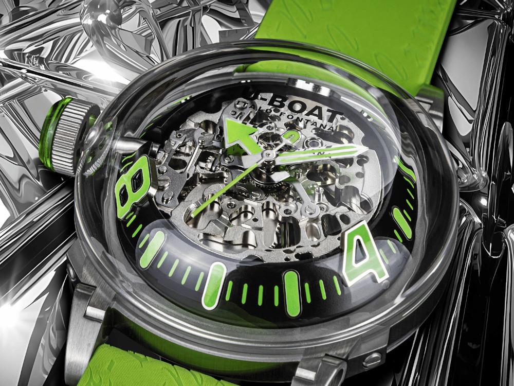 U-Boat U-65 Automatic Watch, Stainless Steel 316L, 44 mm, Green, 3344 - Image 5