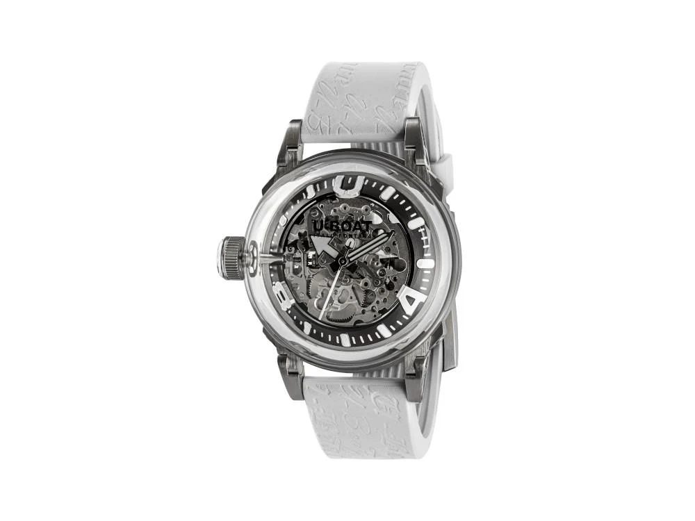 U-Boat U-65 Automatic Watch, Stainless Steel 316L, 44 mm, White, 3346