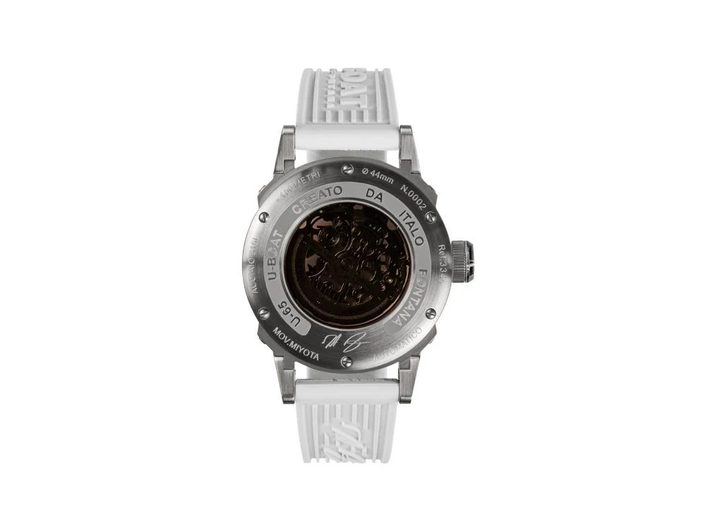 U-Boat U-65 Automatic Watch, Stainless Steel 316L, 44 mm, White, 3346 - Image 3