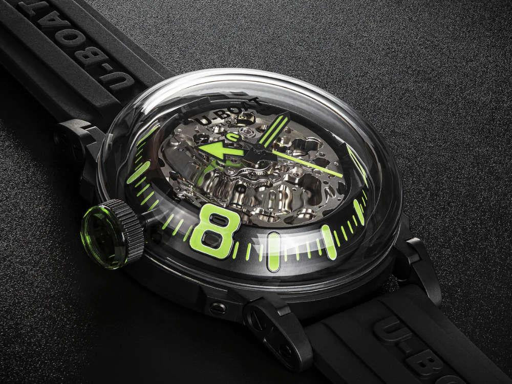 U-Boat U-65 Automatic Watch, Stainless Steel 316L, PVD, 44 mm, Green, 3347 - Image 4