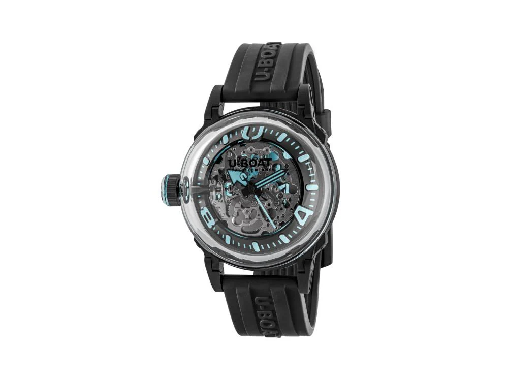 U-Boat U-65 Automatic Watch, Stainless Steel 316L, PVD, 44 mm, Turquoise, 3348 - Image 2