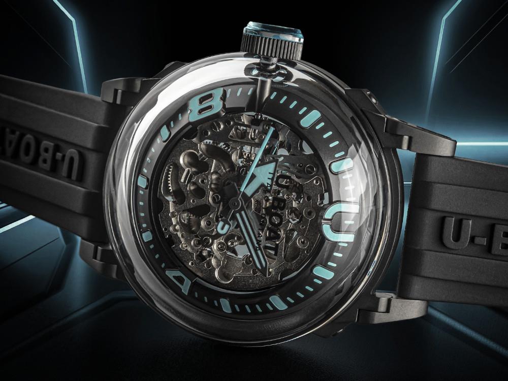 U-Boat U-65 Automatic Watch, Stainless Steel 316L, PVD, 44 mm, Turquoise, 3348 - Image 5