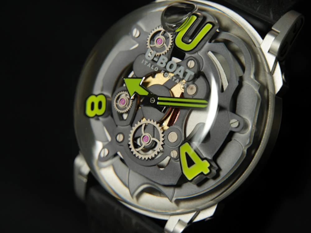 U-Boat U-65 SS Green Quartz Watch, 44 mm, 3350 - Image 4
