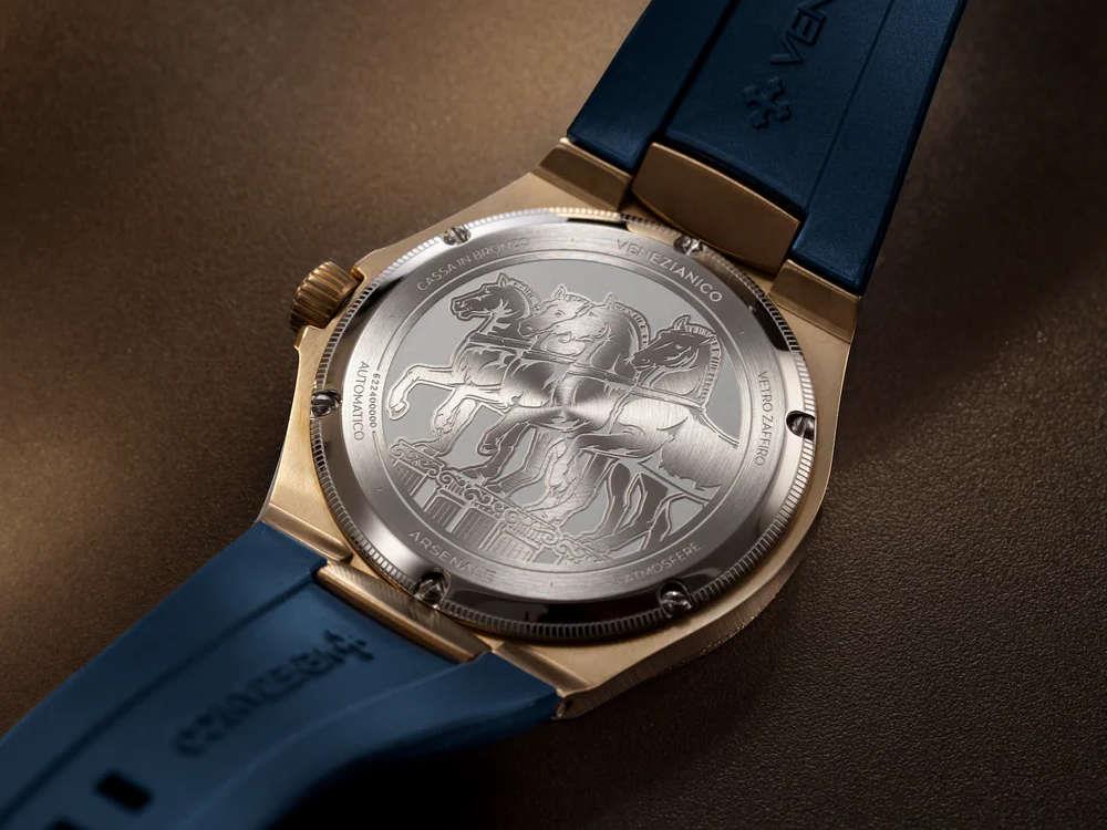 Venezianico Arsenale Bronzo Automatic Watch, Bronze, 40 mm, Blue, 6221556 - Image 4