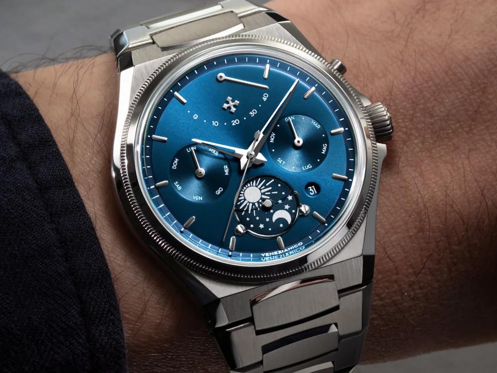 Venezianico Arsenale Calendario Automatic Watch, 40 mm, Blue, 6221580C - Image 2