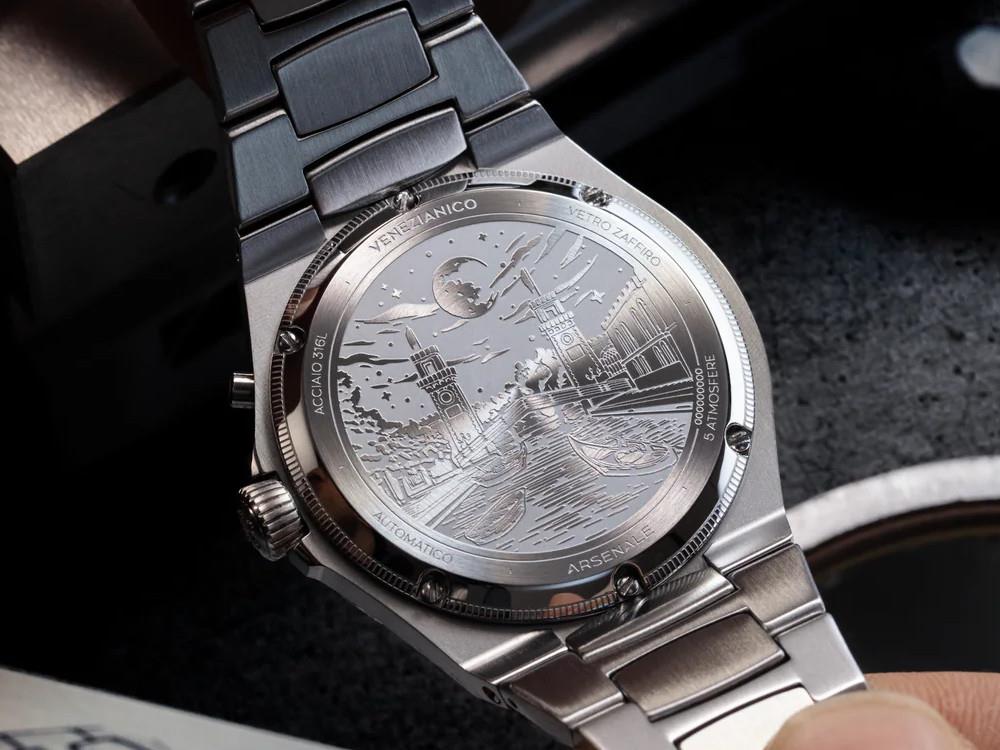 Venezianico Arsenale Calendario Automatic Watch, 40 mm, Blue, 6221580C - Image 3
