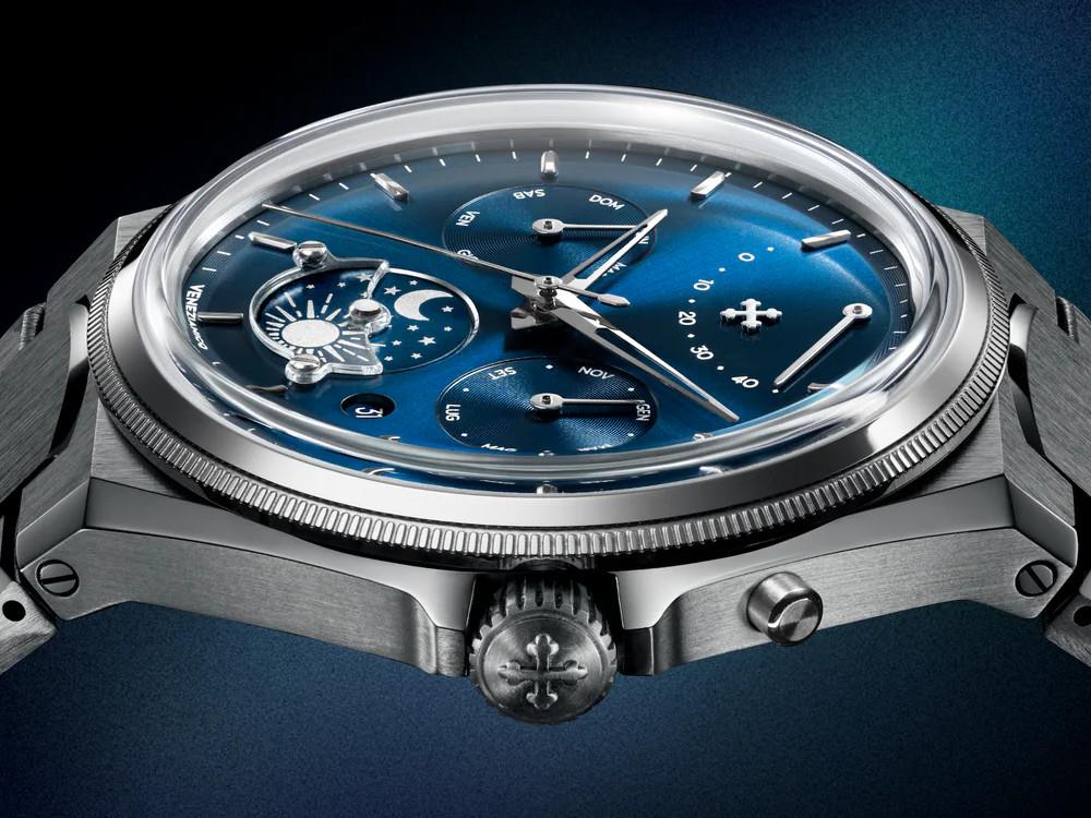 Venezianico Arsenale Calendario Automatic Watch, 40 mm, Blue, 6221580C - Image 5