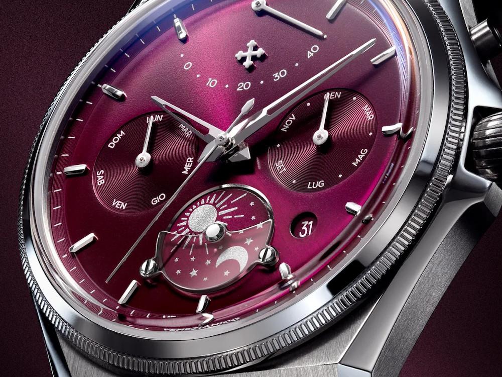 Venezianico Arsenale  Calendario Automatic Watch, 40 mm, Burgundy, 6221581C - Image 2