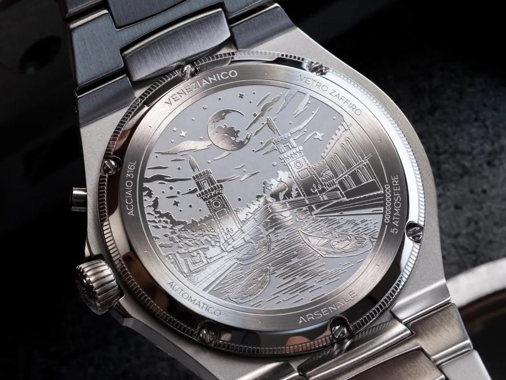 Venezianico Arsenale  Calendario Automatic Watch, 40 mm, Burgundy, 6221581C - Image 6