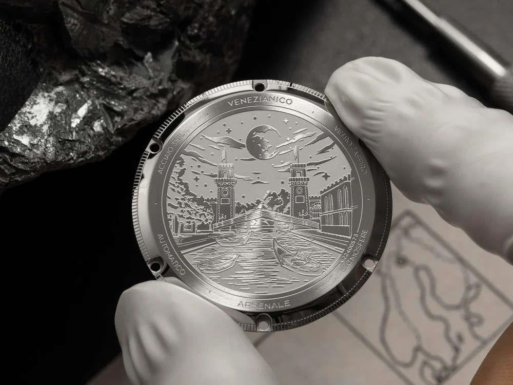 Venezianico Arsenale Meteorite Automatic Watch, 40 mm, Grey, 6221560C - Image 9