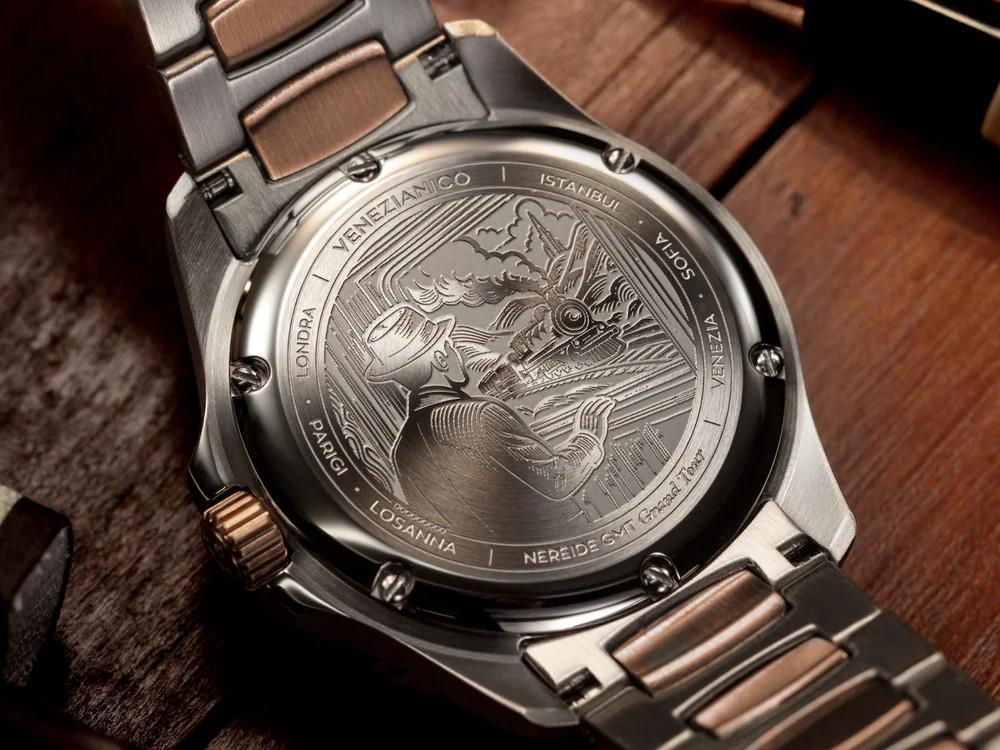 Venezianico GMT Grand Tour Nereide Automatic Watch, 39 mm, 3521510C - Image 3