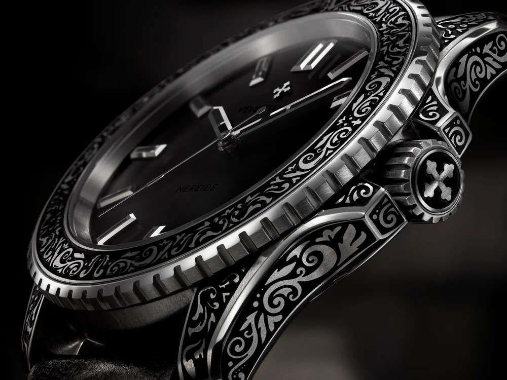 Venezianico Nereide Acquaforte Automatic Watch, 42 mm, Black, 3921520 - Image 5