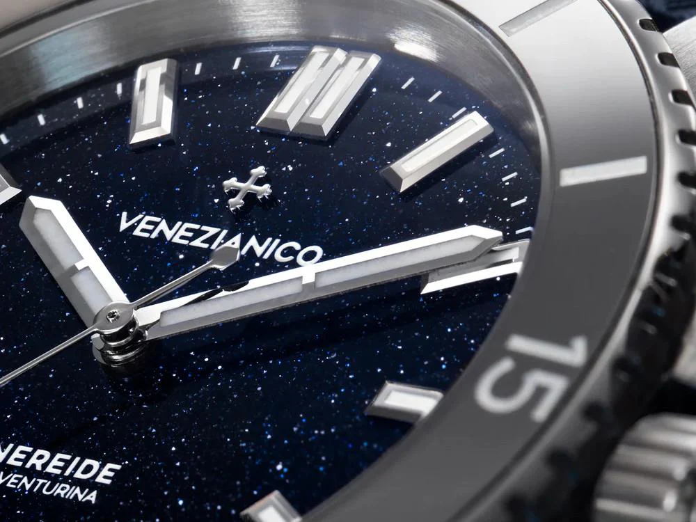 Venezianico Nereide Avventurina Automatic Watch 39 mm, Blue, 3121551 - Image 3