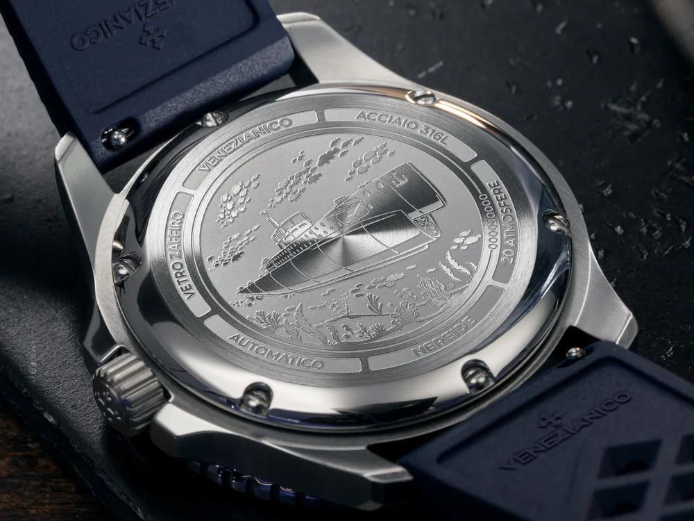 Venezianico Nereide Avventurina Automatic Watch 39 mm, Blue, 3121551 - Image 6