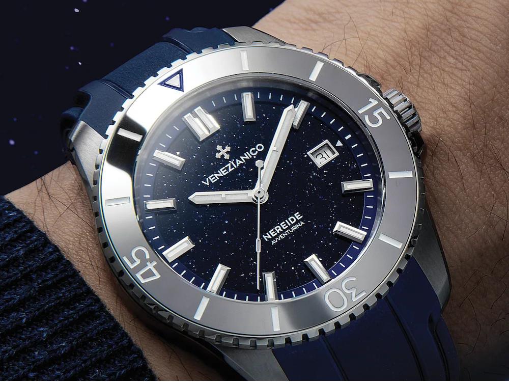 Venezianico Nereide Avventurina Automatic Watch, 42 mm, Blue, 4521550 - Image 4