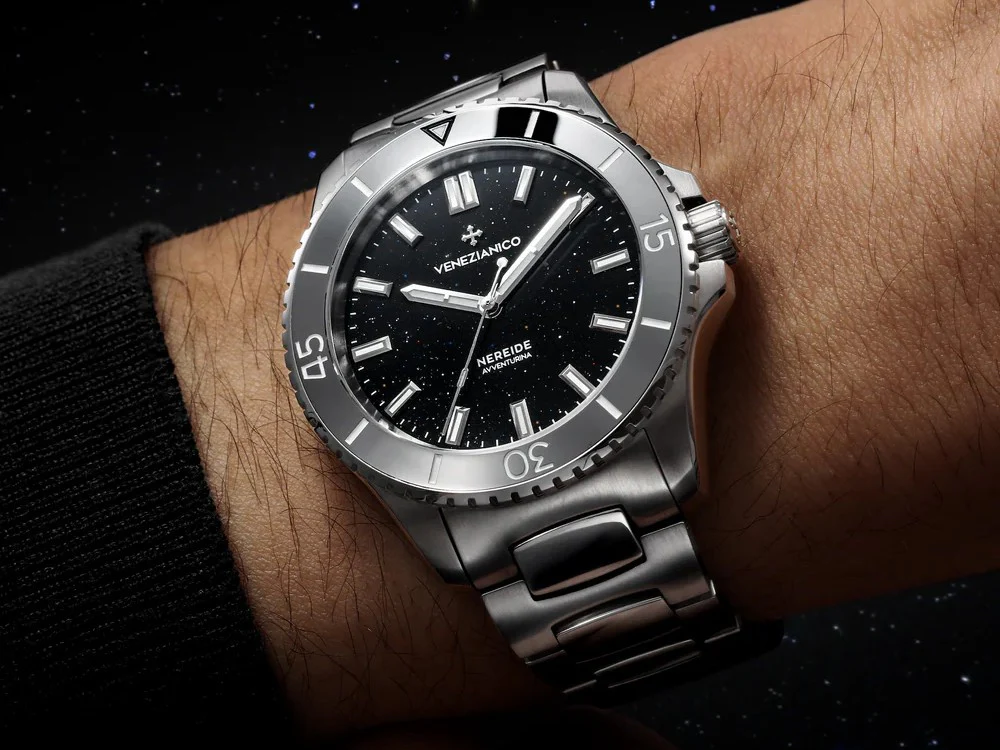 Venezianico Nereide Avventurina Nera Automatic Watch, 39 mm, Black, 3121550C - Image 4