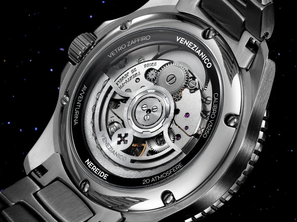 Venezianico Nereide Avventurina Nera Automatic Watch, 39 mm, Black, 3121550C - Image 5