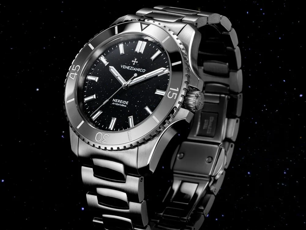 Venezianico Nereide Avventurina Nera Automatic Watch, 39 mm, Black, 3121550C - Image 7