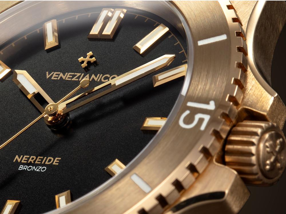 Venezianico Nereide Bronzo Automatic Watch 39 mm, Black, 3121555 - Image 3