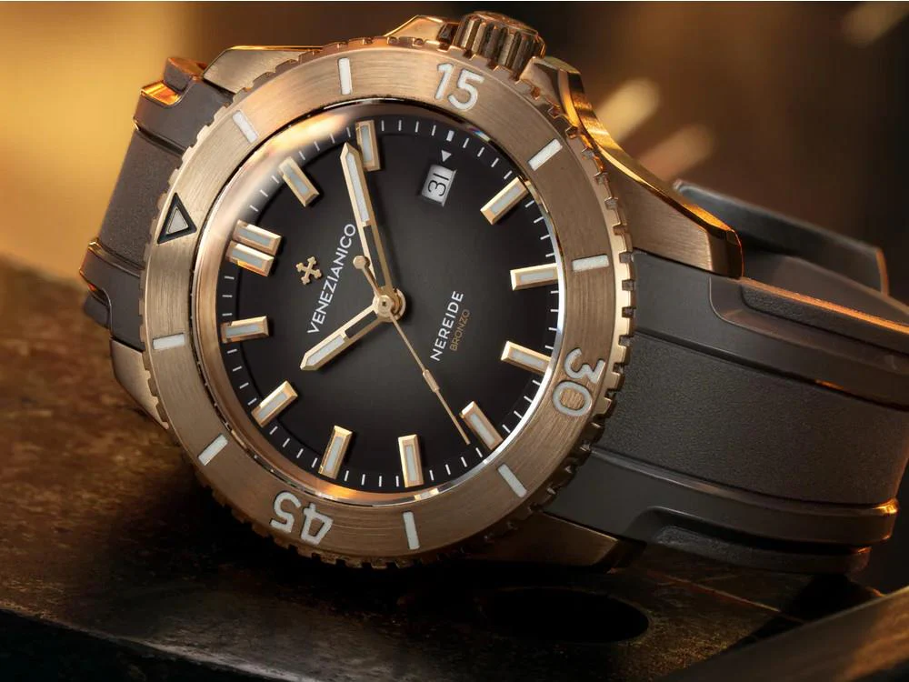 Venezianico Nereide Bronzo Automatic Watch, 42 mm, Black, 4521555 - Image 2
