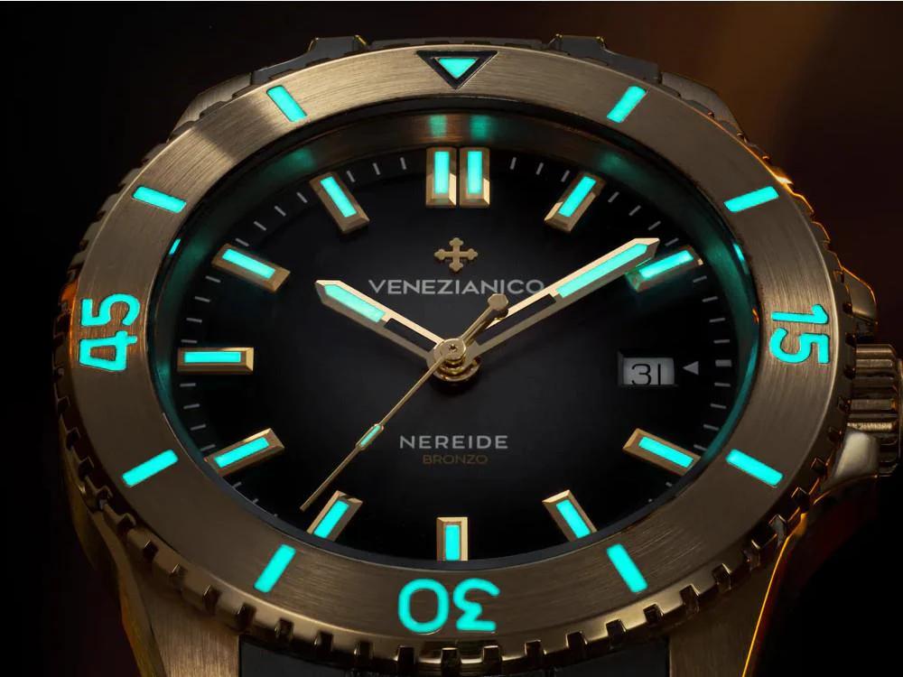 Venezianico Nereide Bronzo Automatic Watch, 42 mm, Black, 4521555 - Image 3