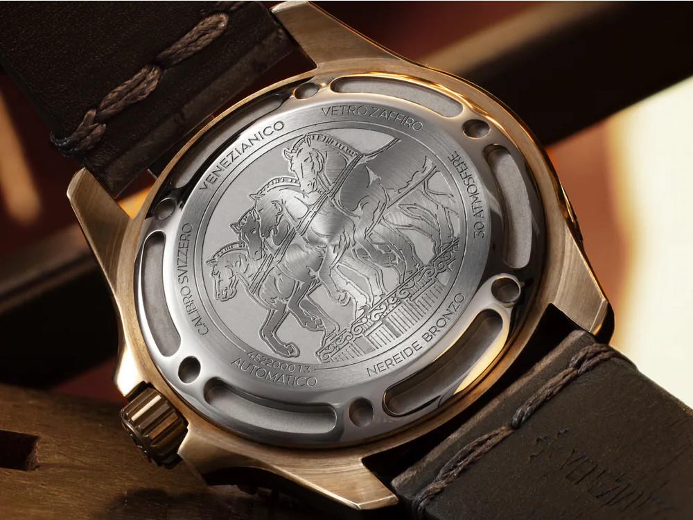 Venezianico Nereide Bronzo Automatic Watch, 42 mm, Black, 4521555 - Image 6