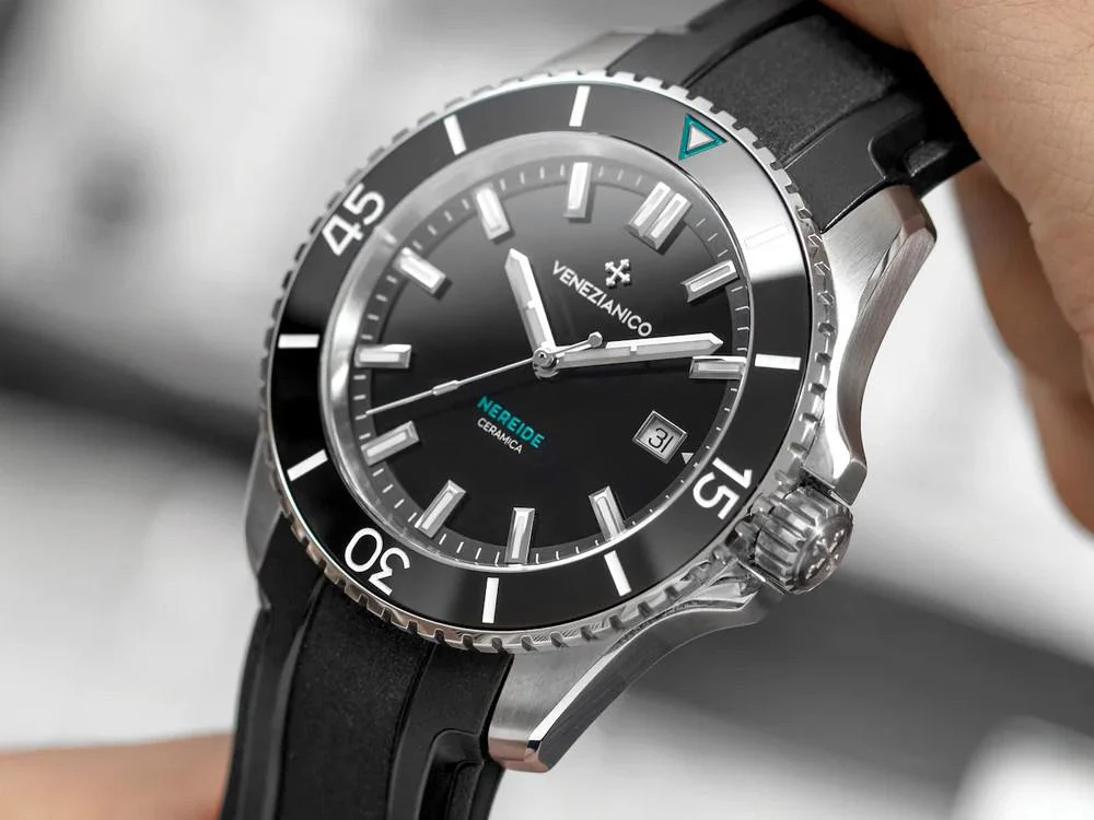 Venezianico Nereide Ceramica Automatic Watch, 42 mm, Black, 4521530 - Image 2