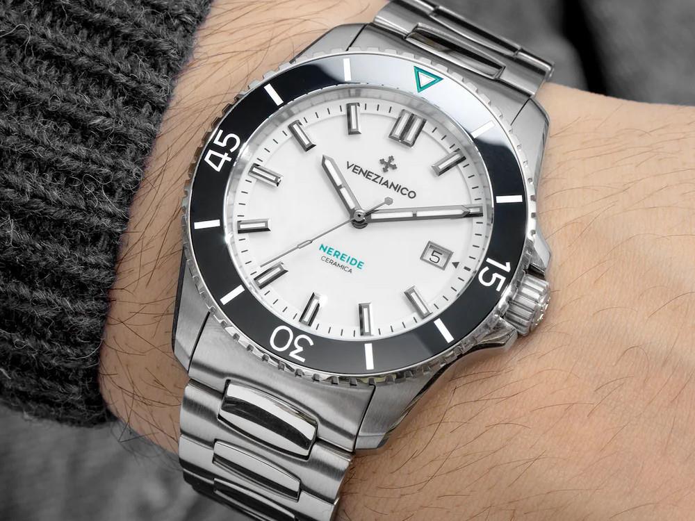 Venezianico Nereide Ceramica Automatic Watch, 42 mm, White, 4521531C - Image 2