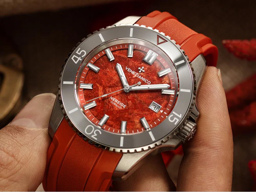 Venezianico Nereide Corallo Automatic Watch, 42 mm, Red, 4521546 - Image 2