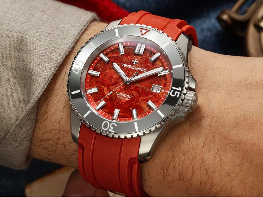 Venezianico Nereide Corallo Automatic Watch, 42 mm, Red, 4521546 - Image 4