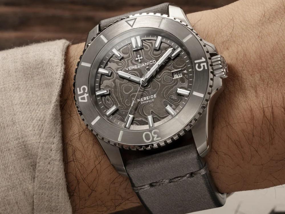 Venezianico Nereide Damasco Automatic Watch, 42 mm, Grey, 4521565 - Image 4
