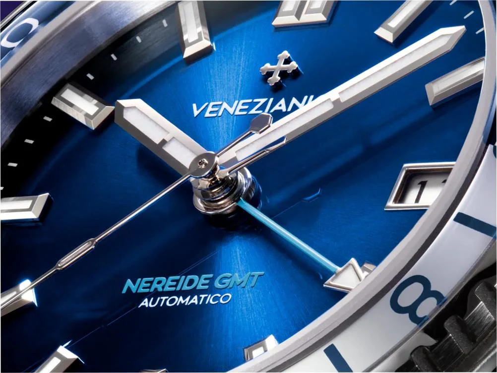 Venezianico Nereide GMT Automatic Watch, 39 mm, Blue, 3521511S - Image 4