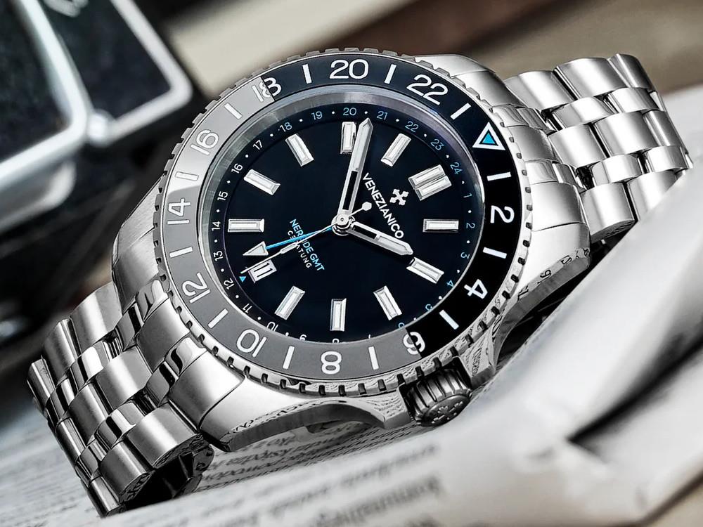 Venezianico Nereide GMT Ceratung™ Automatic Watch, 42 mm, Black, 4521500S - Image 7