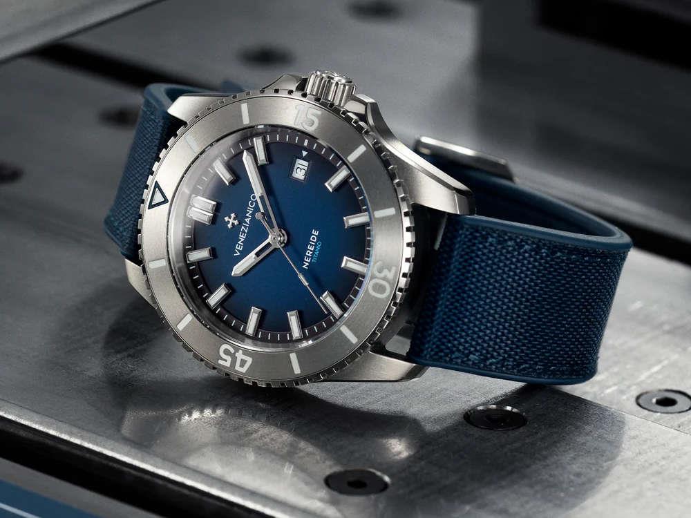 Venezianico Nereide Titanio Automatic Watch, 42 mm, Blue, 4521558 - Image 6